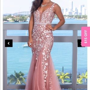 Pink Sparkley Formal Dress